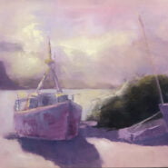 Sunrise with Old Boats