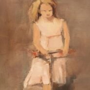 Young Girl on Scooter