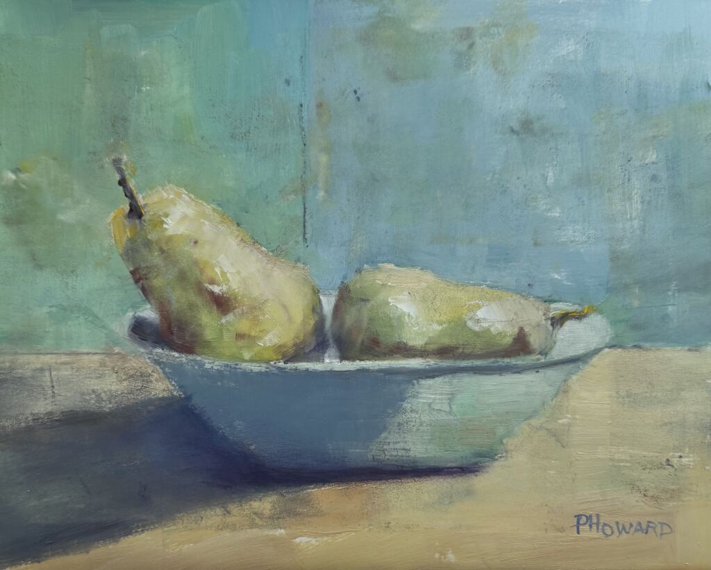 White Bowl with Pears